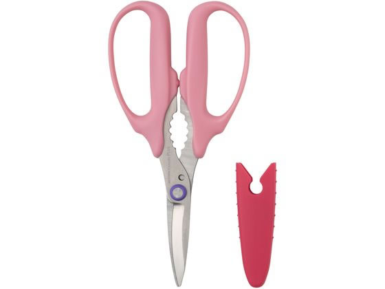 Work Scissors - 【マラソン限定★ポイント2倍】プラス はさみ フィットカットカーブ 万能はさみ ピンク 34-632 はさみ 切る 文具 事務
