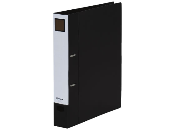 【レビュー投稿で100円OFFクーポン】キングジム Dリングファイル脱・着 A4タテ とじ厚35 黒 697-BK A4 D型2穴リングファイル PP製 リング式ファイル
