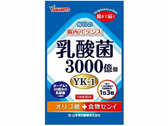 【お取り寄せ】山本漢方製薬 毎日の腸内バランス 乳酸菌粒 90粒 サプリメント 栄養補助 健康食品