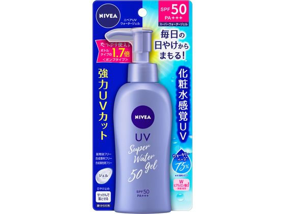 ニベアUV 日焼け止め KAO ニベアサン スーパーウォータージェル SPF50 本体 140g UVカット 日やけ止め サンケア UVケア スキンケア