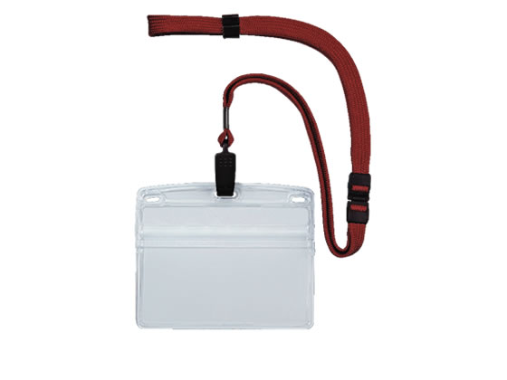 【レビュー投稿で100円OFFクーポン】オープン工業 吊り下げ名札クリップ式ソフトヨコ特大 赤 10個 吊り..