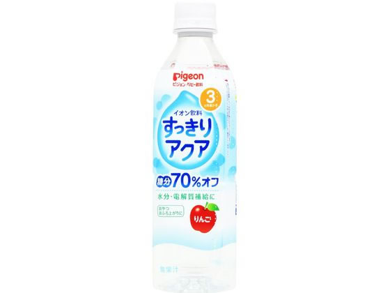 楽天ココデカウ【お取り寄せ】ピジョン ペットボトル飲料 すっきりアクア りんご 500mL スポーツドリンク 清涼飲料 ジュース 缶飲料 ボトル飲料