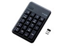 エレコム ワイヤレステンキーパッド ブラック TK-TDM017BK テンキー マウス キーボード 入力機器 パソコン 家電