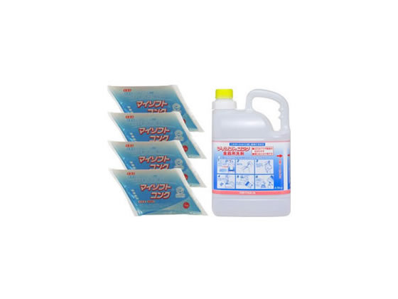 【レビュー投稿で100円OFFクーポン】ニイタカ マイソフトコンク 1kg×4袋 5L希釈ボトル入 212341 食器洗..