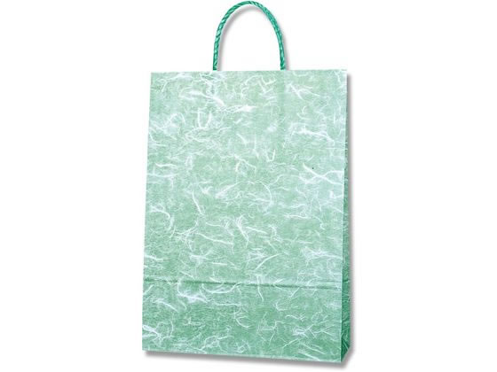 【レビュー投稿で100円OFFクーポン】【お取り寄せ】ヘイコー 紙袋 スムースバッグ 2才 雲竜 緑 25枚 003157503 紙手提袋 丸紐 手提袋 ラッピング 包装