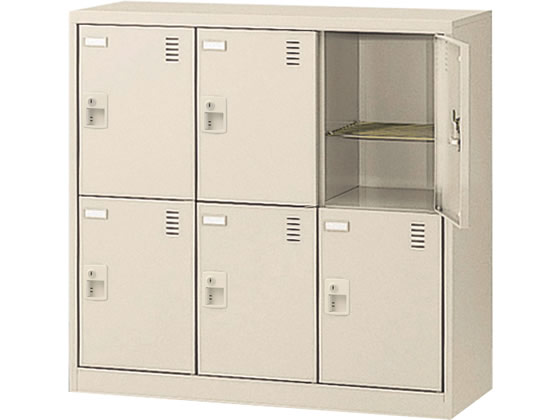 【レビュー投稿で100円OFFクーポン】【メーカー直送】生興 SLCシューズボックス 6人用 3列2段 奥深 シ..