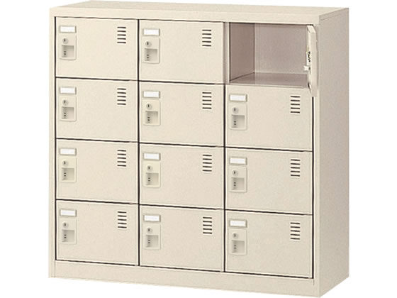 【レビュー投稿で100円OFFクーポン】【メーカー直送】生興 SLCシューズボックス 12人用 3列4段 シリン..