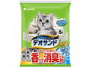 【店内全品ポイント2倍★16日9:59迄】 【お取り寄せ】ユニチャーム デオサンド オシッコのあとに香りで消臭する砂 ソープ5L 猫砂 シート 猫用 キャット ...