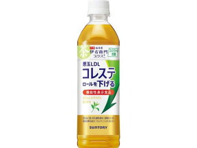 サントリー 伊右衛門プラス コレステロール対策 500ml ペットボトル 小容量 お茶 缶飲料 ボトル飲料