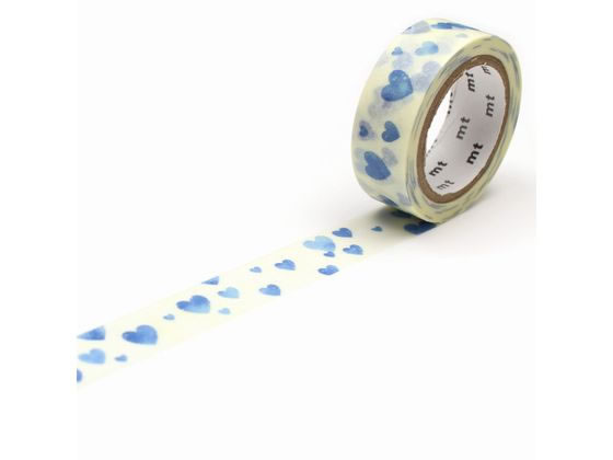 【商品説明】貼って剥がせるマスキングテープmt。手紙に貼ってみたり、ラッピングに使ってみたり、可能性は無限大。【仕様】●色目：ハート・スタンプブルー●テープサイズ：15mm×7m●注文単位：1巻【備考】※メーカーの都合により、パッケージ・仕様等は予告なく変更になる場合がございます。【検索用キーワード】カモ井　カモ井加工紙　カモイ　mt　mt　かもい　エムティー　kamoi　mt1P　マスキングテープ　テープ　マステ　ますて　幅15mm×長さ7m　15mm幅　15×7　1個　1巻　1個　1巻　ハートスタンプブルー　MT01D332R　ラッピング　ラッピング　デコレーションテープ　粘着テープ　接着テープ　包装紙・包装用品　装飾テープ　RPUP_05　RJ0709貼って剥がせる装飾用マスキングテープ