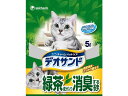 【店内全品ポイント2倍★16日9:59迄】 ユニチャーム デオサンド 緑茶成分入り 消臭する砂 5L 猫砂 シート 猫用 キャット ペット トイレ