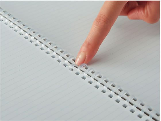 【マラソン限定★ポイント2倍】コクヨ ソフトリングノート(ドット入罫線)カットオフ セミB5 ダークグレー セミB5ノート