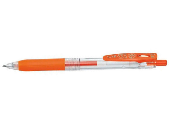 ゼブラ サラサクリップ 0.4mm レッドオレンジ JJS15-ROR 水性ゲルインクボールペン ノック式
