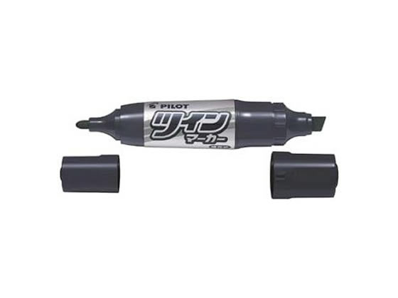 【楽天スーパーSALE限定★ポイント2倍＆2,000円クーポン】パイロット 油性ツインマーカー 細字・太字 ブラック MFN-15FB-B 黒 ブラック系 油性ペン 油性マーカー