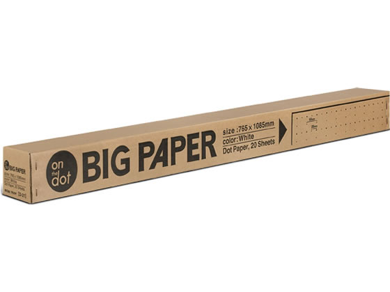 マルアイ 模造紙プルタイプ BIG PAPER 25mmドット罫 20枚 D-21