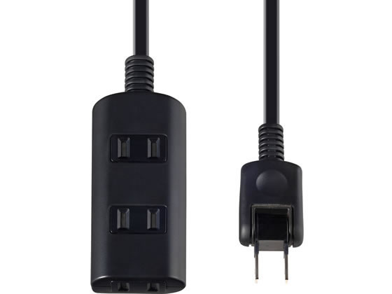 【お取り寄せ】朝日電器 扉付タップ 3個口 5m ブラック WBT-N3050BBK コード付き電源タップ2ピン 電源タップ OAタップ 配線パーツ 家電 cocodecow-10165044 ココデカウ サンプル画像2