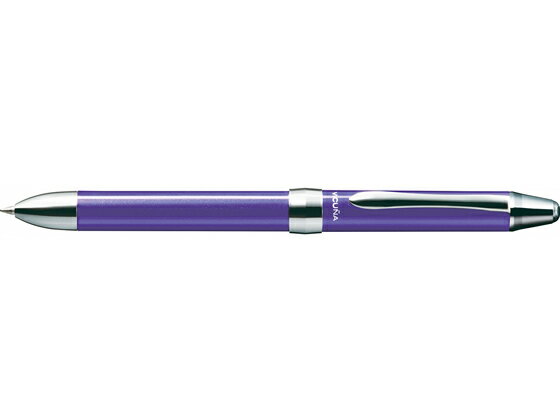ぺんてる ビクーニャEX 1シリーズ多機能ペン バイオレット軸 シャープペン付き 油性ボールペン 多色 多機能 1