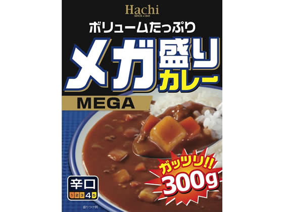 ハチ メガ盛りカレー 辛口 300g カレ