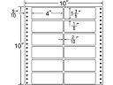 【メーカー直送】NANA 連続ラベルナナフォーム 10×10インチ 12面 500折 M10H【代引不可】 まとめ買い 業務用 箱売り 箱買い ケース買い 20面以下 ドットプリンタ ラベルシール 粘着ラベル用紙