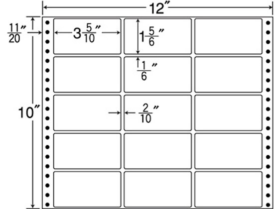 【ポイント10％バック★30日9:59迄】【メーカー直送】NANA 連続ラベルナナフォーム 12×10インチ 15面 50..