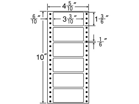 【ポイント10％バック★30日9:59迄】【メーカー直送】NANA 連続ラベルナナフォーム 4(5・10)×10インチ 6..