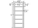 【メーカー直送】NANA 連続ラベルナナフォーム 4(5・10)×11 6面 1000折 MM4U【代引不可】 10面以下 ドットプリンタ ラベルシール 粘着ラベル用紙