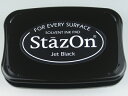サンビー(ツキネコ) スタンプ台 ステイズオン ジェットブラック SZ-31 塗布用スタンプ台 朱肉 ネーム印