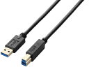 【マラソン限定★2000円クーポン&ポイント2倍】【お取り寄せ】エレコム USB3.0ケーブル A-Bタイプ 0.5m ブラック USB3-AB05BK USB...