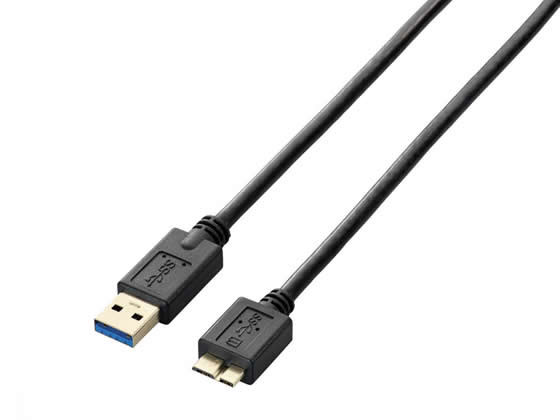 【マラソン限定★ポイント2倍】【お取り寄せ】エレコム USB3.0ケーブル(A-microB) 2m ブラック USB3-AMB20BK USBケーブル A to microB ケーブル 電源タップ 配線パーツ 家電