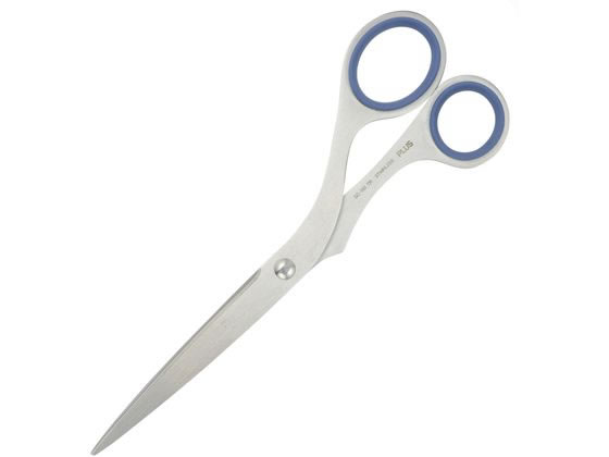 Work Scissors - 【マラソン限定★ポイント2倍】プラス はさみ ツイストリング ステンレス鋏 エクストラ 185 ブルー 34-925 はさみ 切る 文具 事務