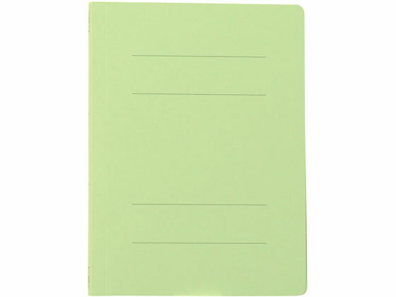 【レビュー投稿で100円OFFクーポン】プラス フラットファイル ノンステッチ B6タテ グリーン NO.051N 78-136 通常タイプ フラットファイル 紙製 レターファイル