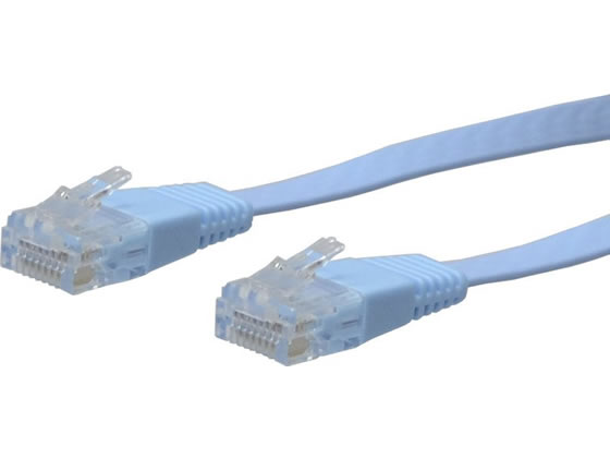 【レビュー投稿で100円OFFクーポン】【お取り寄せ】アクロス カテゴリー6 LANケーブル フラットタイプ 5m ブルー ALT05BFS LANケーブルカテゴリー6 LANケーブル ケーブル 電源タップ 配線パーツ 家電