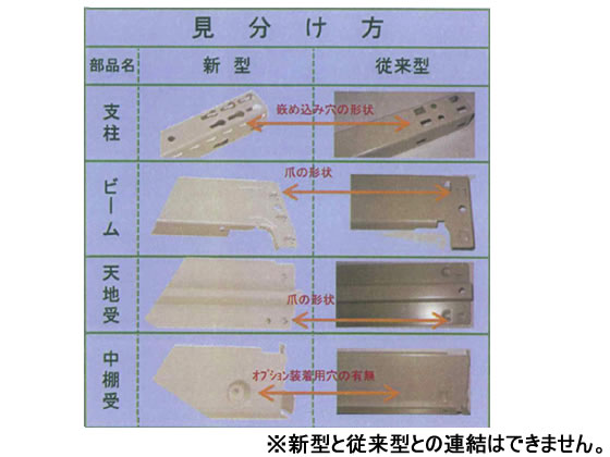 原田鋼業/スチール棚中軽量4段連結アイボリー/2LS-6660-4R
