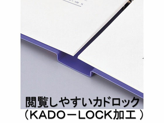 【マラソン限定★2,000円クーポン＆ポイント2倍】リヒトラブ リングファイル(カドロック&ツイストリング)B5ヨコ 背幅36mm 青 丸型2穴リングファイル PP製 リング式ファイル