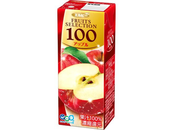 エルビー フルーツセレクション アップル100% 200ml 果汁飲料 野菜ジュース 缶飲料 ボトル飲料