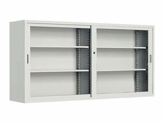 【メーカー直送】コクヨ 保管庫浅型 上置き 引違いガラス戸 W1760×H880【代引不可】【組立・ ...