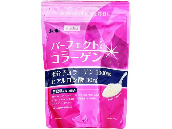 楽天ココデカウ【お取り寄せ】アサヒグループ食品 パーフェクトアスタ コラーゲン パウダータイプ 30日 サプリメント 栄養補助 健康食品