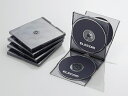 【お取り寄せ】エレコム CD DVDプラケース 4枚収納 ブラック 5枚 CCD-JSCNQ5CBK CD用ケース DVD用プラケース メディアケース 記録メディア テープ(2)