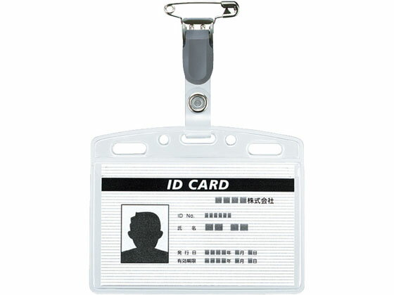 Case - 【レビュー投稿で100円OFFクーポン】【お取り寄せ】コクヨ タッグ名札 IDカード用・ヨコ型 ソフト 10個 ナフ-170N クリップ ピン式ソフトタイプ 名札 キーホルダー