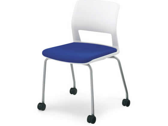 【レビュー投稿で100円OFFクーポン】【メーカー直送】コクヨ 会議用イス160 布 肘無 ソフトキャスター ディープマリン【代引不可】【組立・設置・送料無料】ミーティングチェア オフィス家具