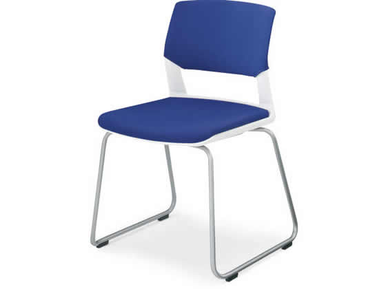 【レビュー投稿で100円OFFクーポン】【メーカー直送】コクヨ 会議用イス160 布 肘無 サークル脚 背カバー デープマリン【代引不可】【組立・設置・送料無料】ループ脚 スタッキングチェア ミーティングチェア オフィス家具