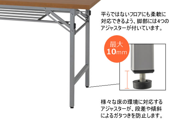 【レビュー投稿で100円OFFクーポン】【メーカー直送】カグクロ 折りたたみテーブル W1800×D450×H700 ナチュラル【代引不可】【お客様組立】脚折りたたみテーブル 折りたたみテーブル 長机 会議用テーブル オフィス家具
