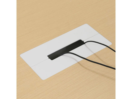 【メーカー直送】フリーアドレステーブル W3600×D1200 ナチュラル/FAD-3612-NA【代引不可】【組立・設置・送料無料】 [3]