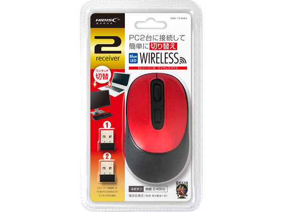 �ڥޥ饽�������ݥ����2�ܡ�HIDISC BlueLED�磻��쥹�ޥ��� 2�쥷���С��� 4�ܥ��� HDM-7146RD �ޥ��� �����ܡ��� ���ϵ��� �ѥ����� ����