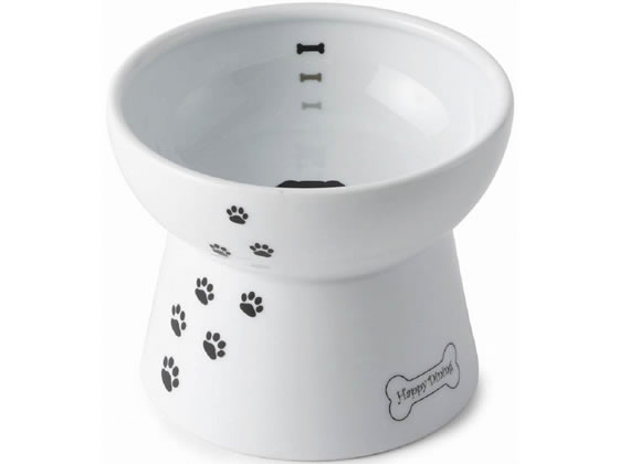 【レビュー投稿で100円OFFクーポン】【お取り寄せ】猫壱 ハッピーダイニング 脚付フードボウル 犬柄・犬用 シリコン付き 犬 ドッグ用 ペット お散歩 生活グッズ ペットハウス