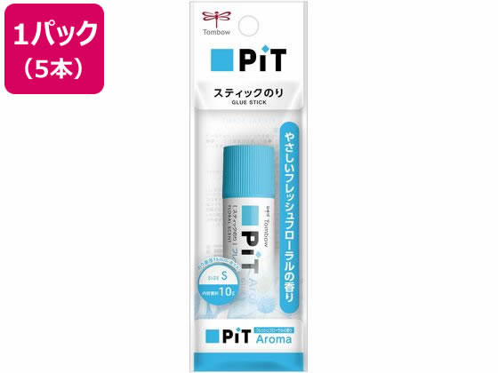 【マラソン限定★2,000円クーポン＆ポイント2倍】【お取り寄せ】トンボ鉛筆 ピットハイパワー S フローラル 5本 HCB-112C かわいい おしゃれ 幼稚園 小学校 保育園 まとめ買い 工作のり 学校 スティックのり のり 接着剤 切る 貼る 留める 文具 事務