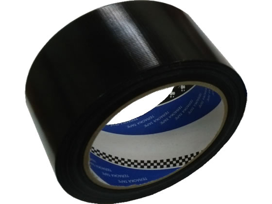 【ポイント2倍★24日20:00〜29日9:59迄】寺岡製作所 P-カットテープ養生用 黒 50mm ...