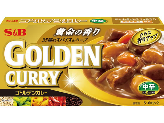 エスビー食品/ゴールデンカレー 中辛 198g