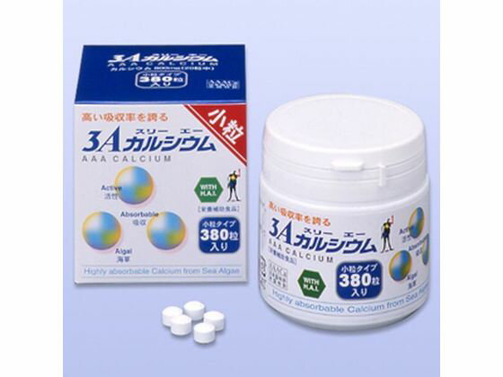 【商品説明】高い吸収率！小粒でおいしく【仕様】●内容量：380粒●成分【原材料】クエン酸、カキ殻・海草、還元麦芽糖、エリスリトール、ガムベース（ショ糖エステル）、香料（レモン香料）【含有量】（20粒（6．6g）当たり）カルシウム　800mg●保存方法直射日光、高温多湿を避け、常温で保存してください。●使用方法1日15〜20粒を目安に、2回ぐらいに分けて、噛んでお召し上がりください。●使用上の注意体質に合わない場合は、召し上がらないでください。●商品の説明特殊製法によって抽出された植物（海草）の有用成分とカキ殻カルシウムをドッキングした栄養補助食品1粒で、カルシウム40mg含有動物や鉱物からは得られない植物有用成分HAIにより、カルシウムのスムーズな吸収をサポート小粒でおいしく食べやすい形状【備考】※メーカーの都合により、パッケージ・仕様等は予告なく変更になる場合がございます。【検索用キーワード】フジックス　ふじっくす　3エーカルシウムコツブエイチエーアイ　3えーかるしうむこつぶえいちえーあい　380粒　錠剤　1個　サプリメント　栄養補助・健康食品　サプリメント　RU9045