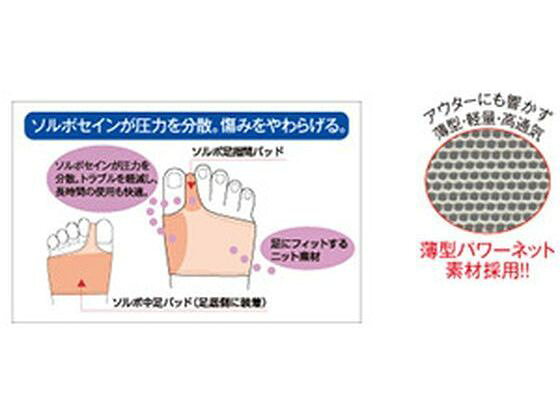 【マラソン限定★ポイント2倍＆2,000円クーポン】【お取り寄せ】三進興産 ソルボ 外反母趾サポーター スーパーメッシュ薄型 M 右足 サポーター メディカル cocodecow-10352405 ココデカウ サンプル画像2